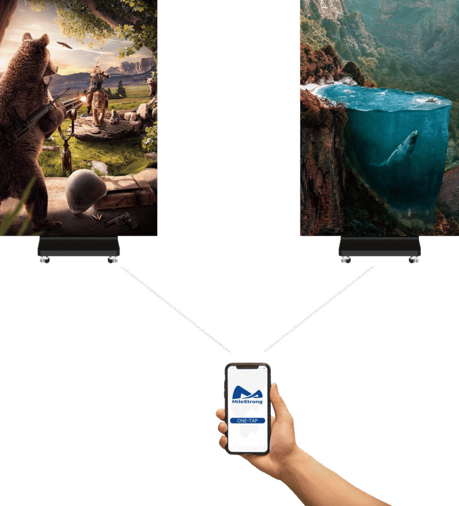 Triple-Fold LED Poster Screen – Foldable & Portable