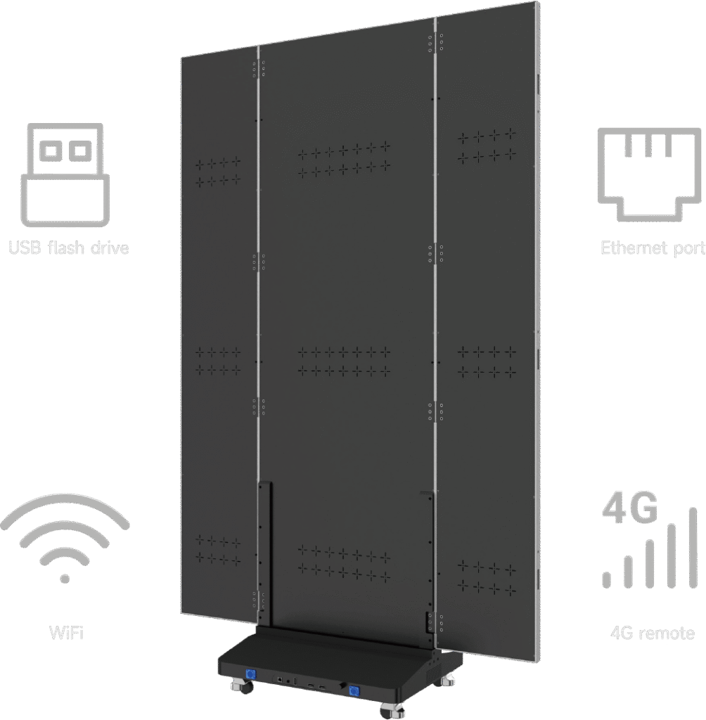 Triple-Fold LED Poster Screen – Foldable & Portable