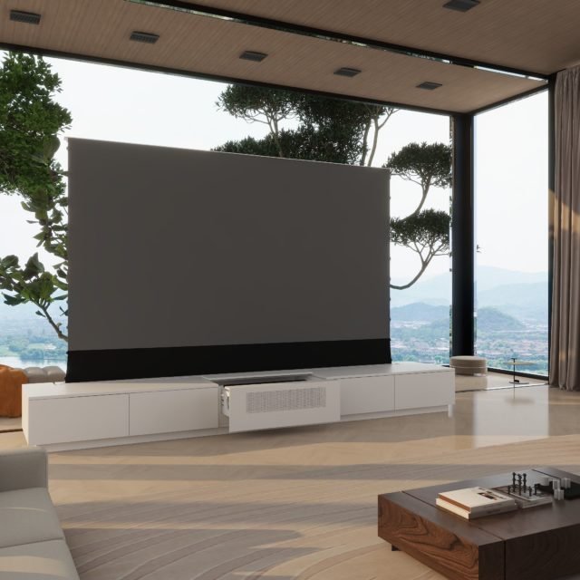 120 inch Vividstorm Monte Carlo Motorised Laser TV Cabinet