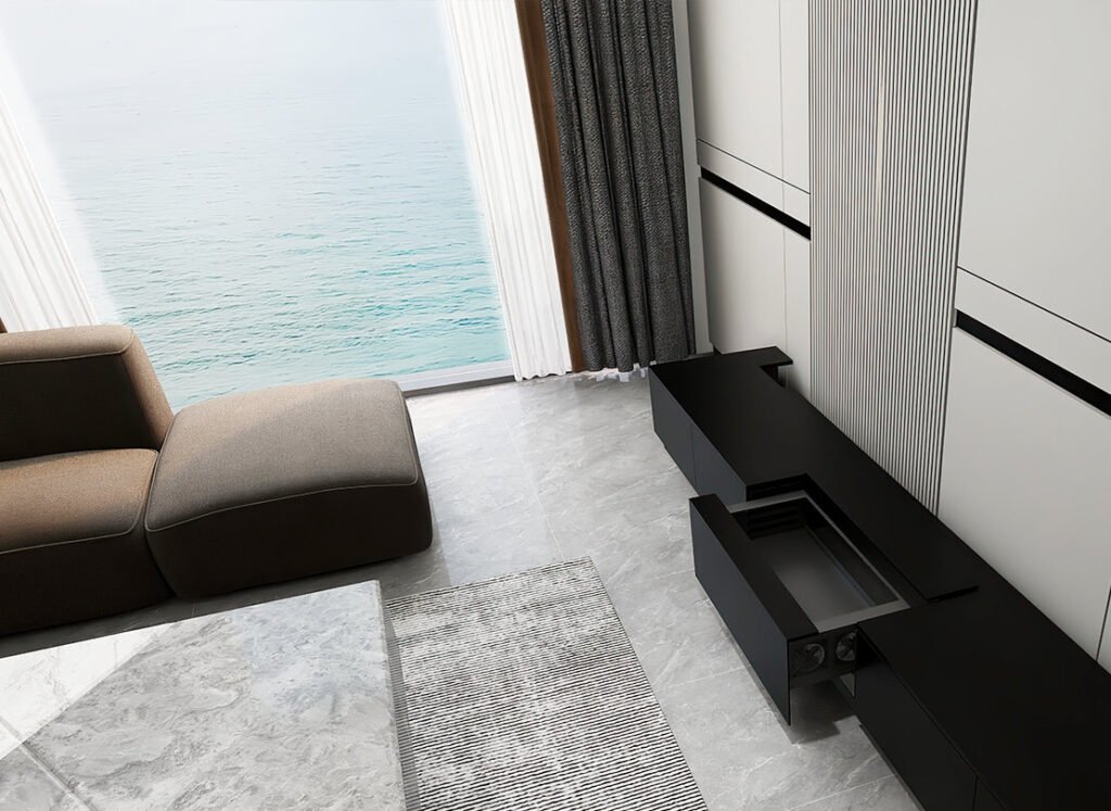 120 inch Vividstorm Monte Carlo Motorised Laser TV Cabinet