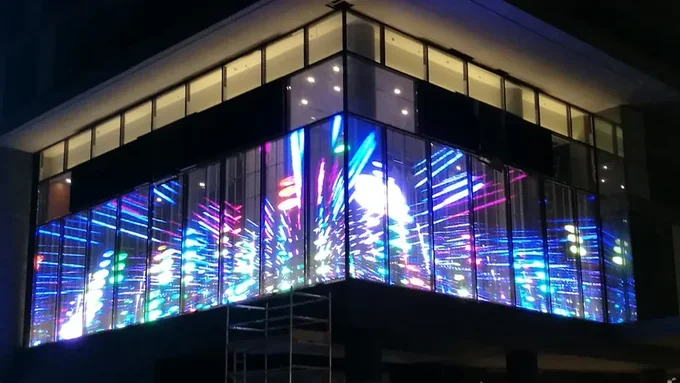 Side Lighting Transparent LED Display
