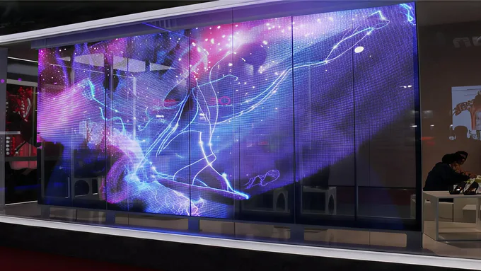 Side Lighting Transparent LED Display