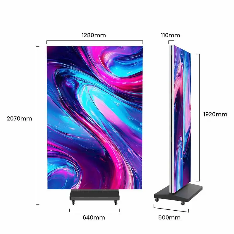 Triple-Fold LED Poster Screen – Foldable & Portable